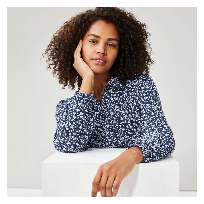 Women's Puff Sleeve Button-Down Shirt